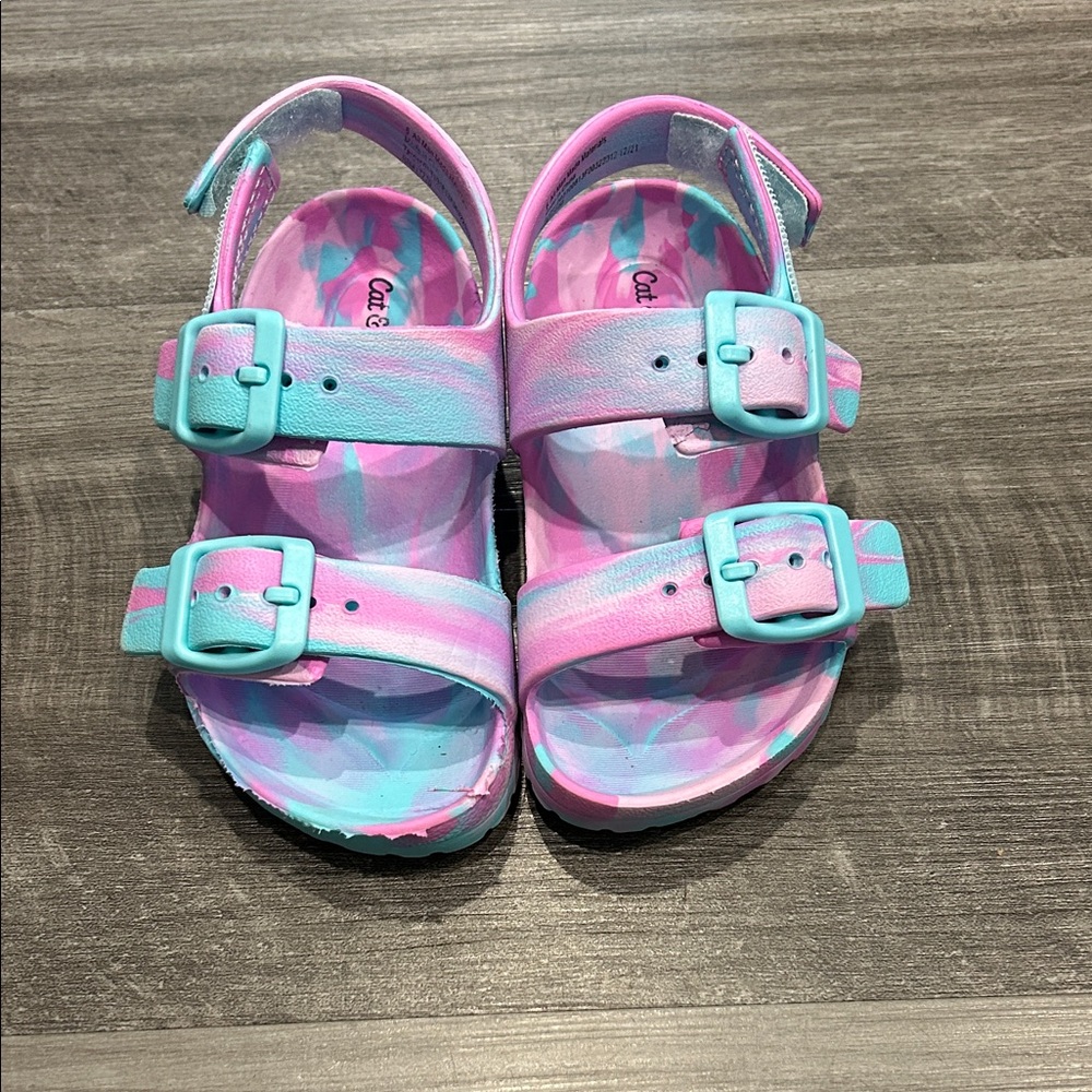 Cat & Jack Pink and Blue Kids Sandals